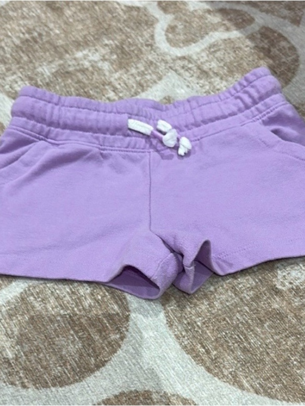 Cat & Jack Lilac Cotton Drawstring Shorts
